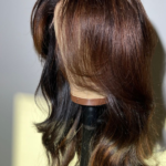 6x6 CHOCOLATE BROWN HIGHLIGHTS WIG